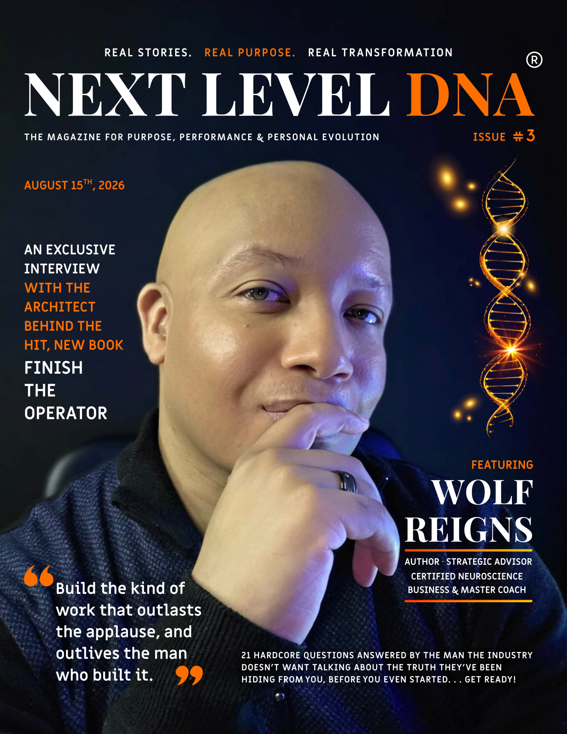 Next Level DNA Magazine Issue 3 featuring Wolf Reigns